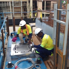 INSTALLING LOAD CELL ON TRUNNION BASE PLATE